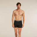 Icebreaker Herenboxer Merinowol Anatomica - Zwart