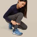 Icebreaker Wandelsokken Dames Merinowol - Medium Demping - Grijs & Zwart