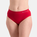 Bamboo Basics - Zachte Naadloze hoge slips dames 3-pack Belle - Rood