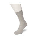 Bonnie Doon grijze katoenen damessok gedragen op mannequinvoet in profiel gefotografeerd tegen witte achtergrond