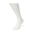 Bonnie Doon witte sneakersok voor heren gedragen op mannequinvoet laag uitgesneden gefotografeerd tegen witte achtergrond