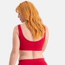 Bamboo Basics - Naadloze Voorgevormde BH Fleur - Rood