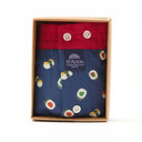 Verpakking van McAlson boxershort met Japanse sushi print, luxe katoenen ondergoed, ideaal als geschenk.