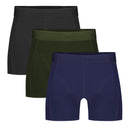 Bamboo Basics - Boxershorts Heren 3-pack Rico - Zwart / Groen / Blauw