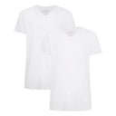 Bamboo Basics - Heren T-shirt V-hals 2-pack Velo - Wit