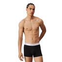 Calvin Klein zwarte heren trunks, elastisch stretch katoen, hiervoorzijde met logo tailleband, comfortabel en modern design